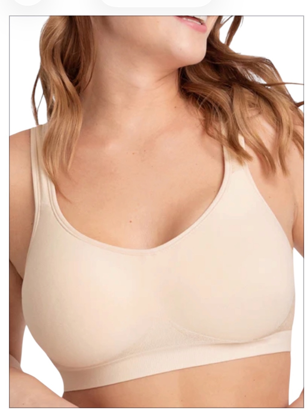 Shapermint Seamless Nude Wireless Comfort Bra Women's XL